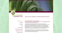 Desktop Screenshot of praxis-schuette.de